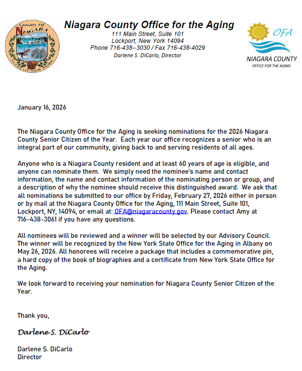 Senior of Year nomination.1.16.25